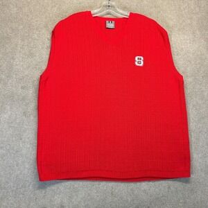 NC State Wolfpack Alumni Sweater Vest Men's XL V-Neck Pullover Ribbed Cotton